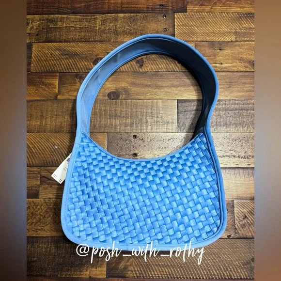 Anthropologie Woven Neoprene Shoulder Bag, NWT - Picture 2 of 8